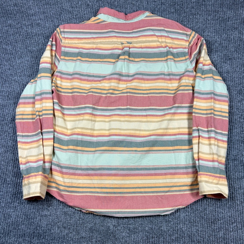 American‎ Eagle Outfitters Shirt Men's L Striped Long Sleeve Button Up Henely - Picture 3 of 8